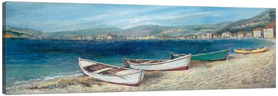 Summer Wind Canvas Art Print - Rowboat Art