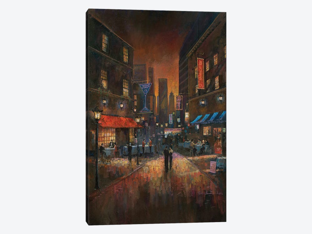 The Blues Club by Ruane Manning 1-piece Canvas Art Print