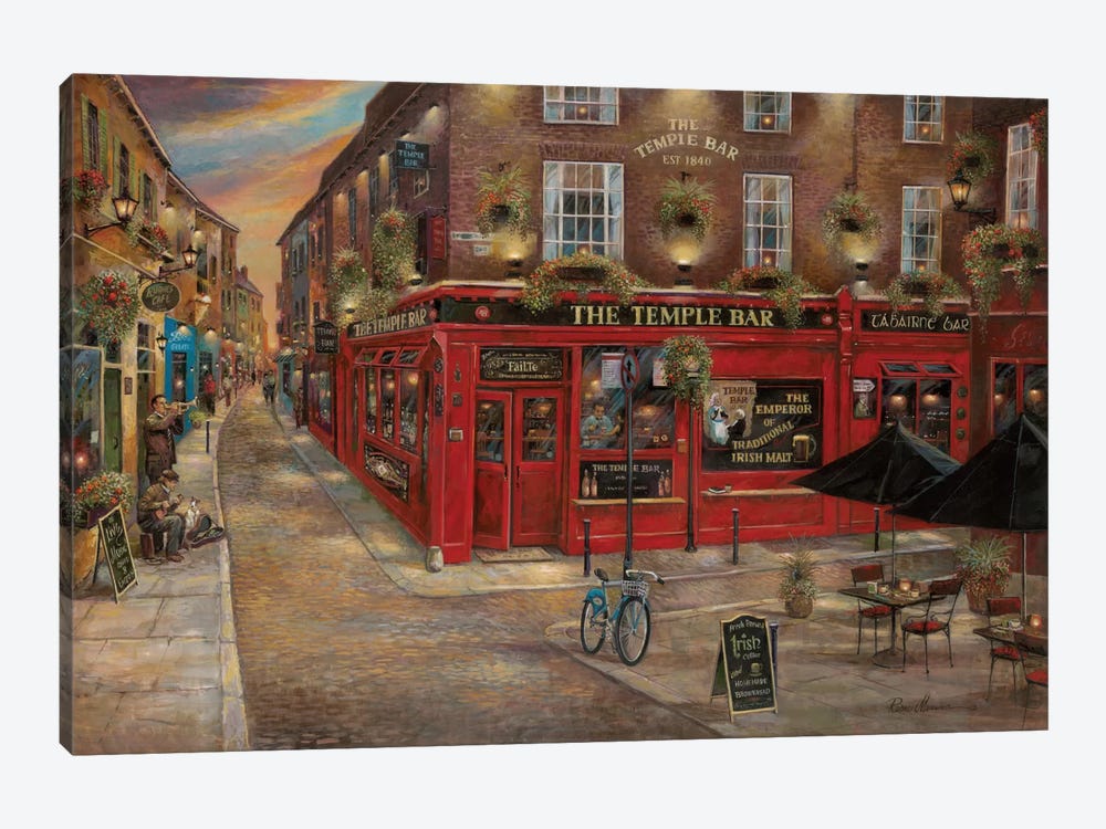The Temple Bar by Ruane Manning 1-piece Canvas Art