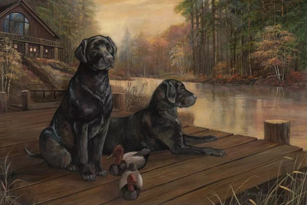 Labrador Retrievers: Waiting For Tomorrow by Ruane Manning