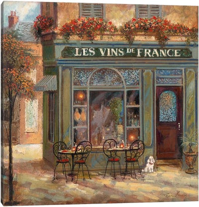 Wine Shop Canvas Art Print - Restaurant & Diner Art