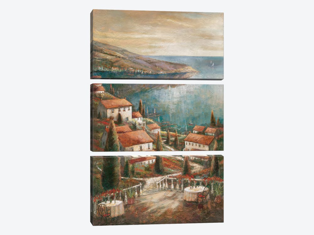 Beauty By The Sea by Ruane Manning 3-piece Canvas Artwork