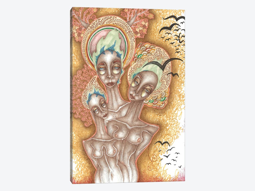 Triple Goddess by Rose Unfolding 1-piece Art Print