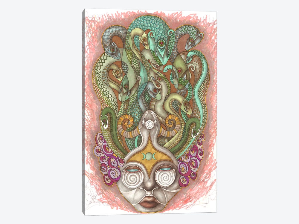 Medusa by Rose Unfolding 1-piece Canvas Art Print