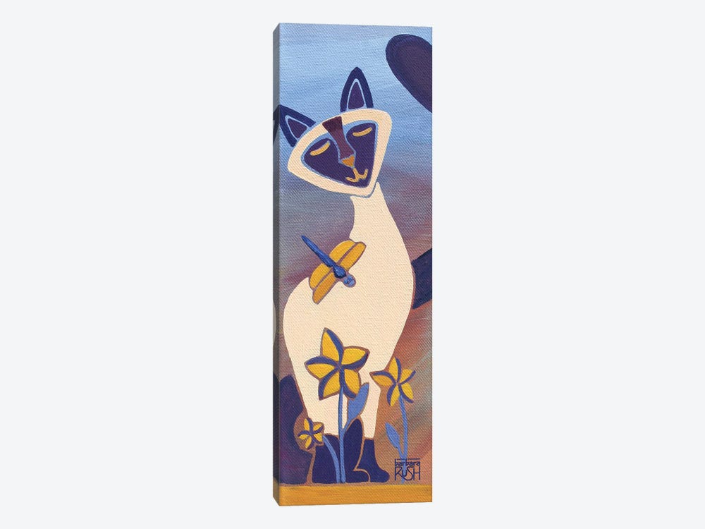 Siamese With Dragonfly I by Barbara Rush 1-piece Canvas Wall Art