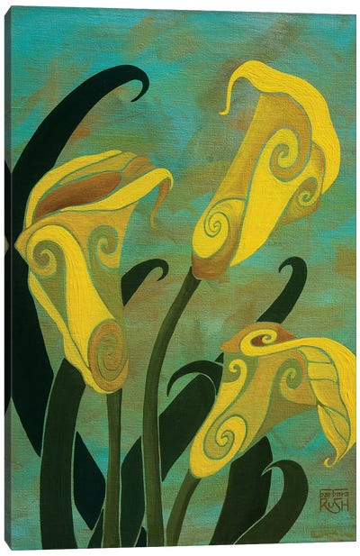 Sophisticated Callas Canvas Art Print - Barbara Rush