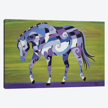 The Harmony Of Equus Canvas Print #RUH119} by Barbara Rush Canvas Wall Art