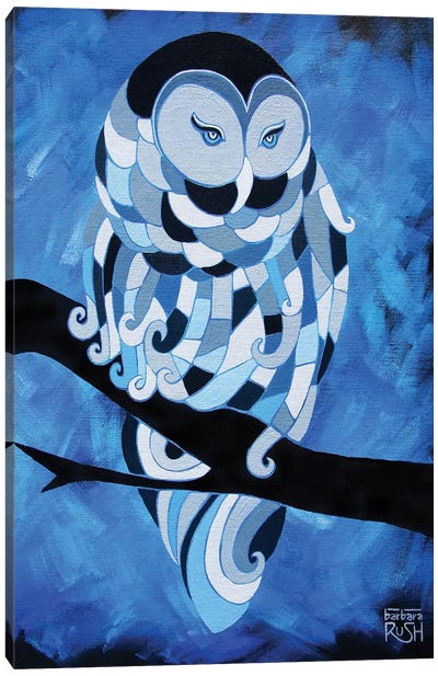 The Ice Owl Canvas Art Print - Barbara Rush