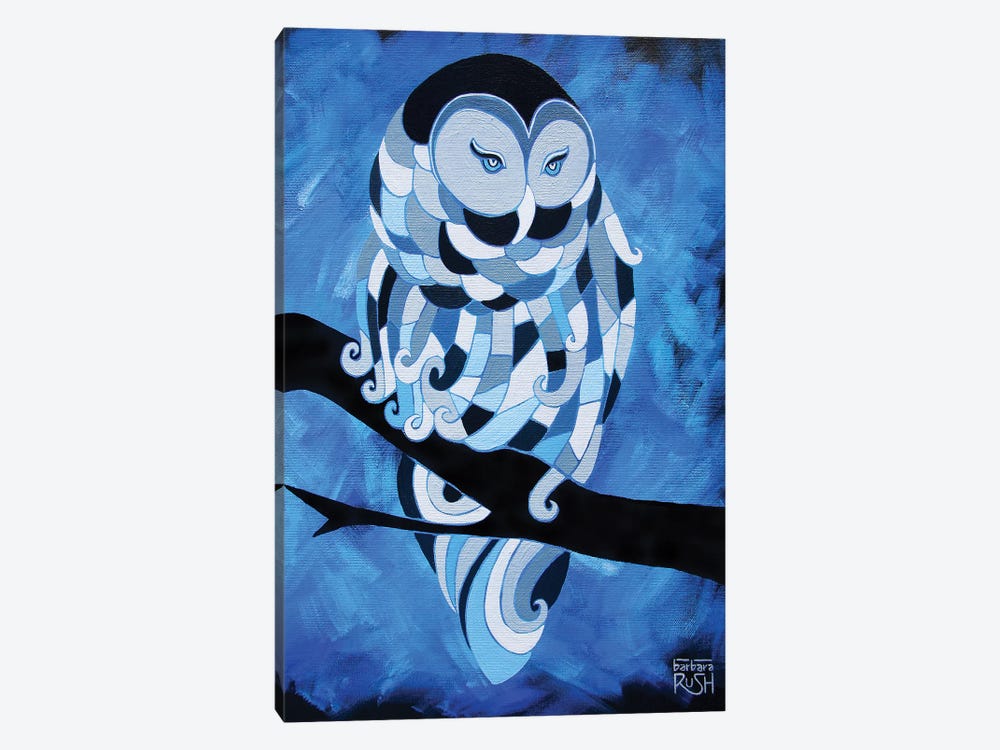 The Ice Owl by Barbara Rush 1-piece Canvas Wall Art