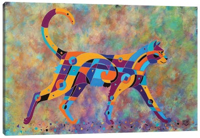 The Shimmer Cat Canvas Art Print - Barbara Rush