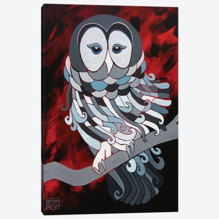 The Wise Owl Canvas Print #RUH137} by Barbara Rush Canvas Print