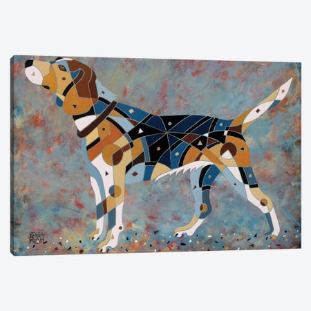 Belle The Beagle Canvas Print #RUH145} by Barbara Rush Canvas Art