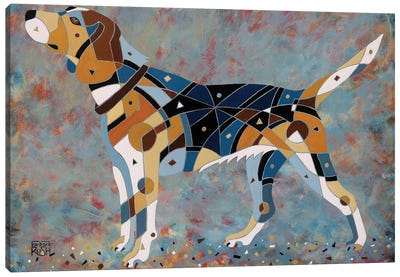 Belle The Beagle Canvas Art Print - Barbara Rush