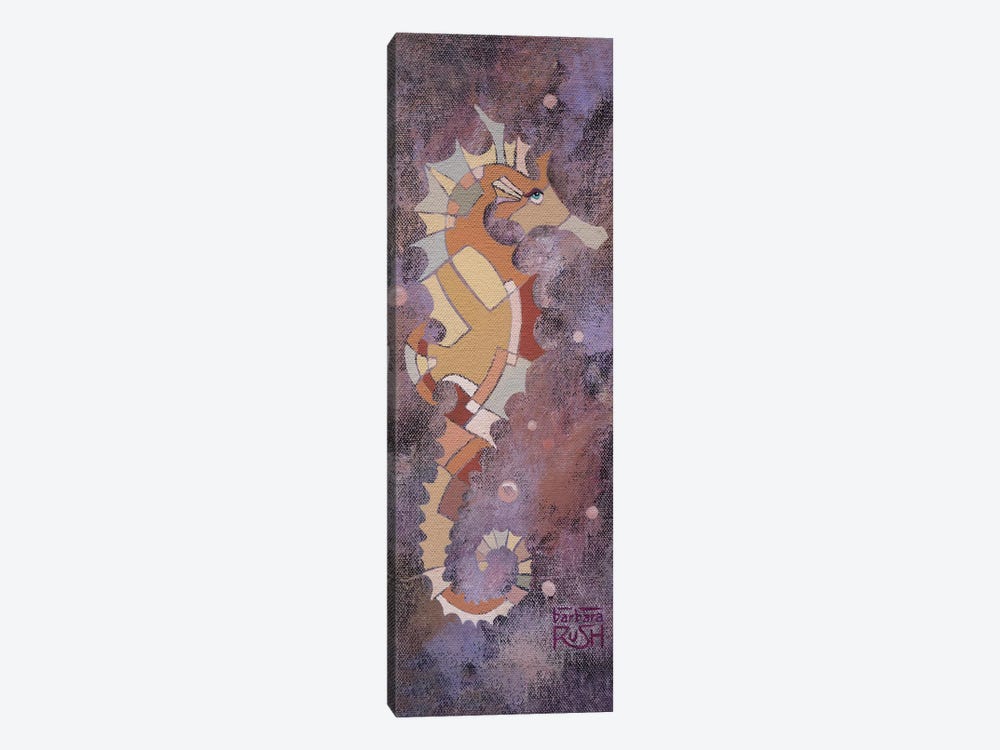 Purple Sea Horse I by Barbara Rush 1-piece Canvas Artwork