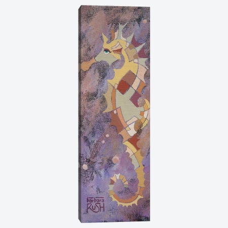 Purple Sea Horse II Canvas Print #RUH18} by Barbara Rush Canvas Print