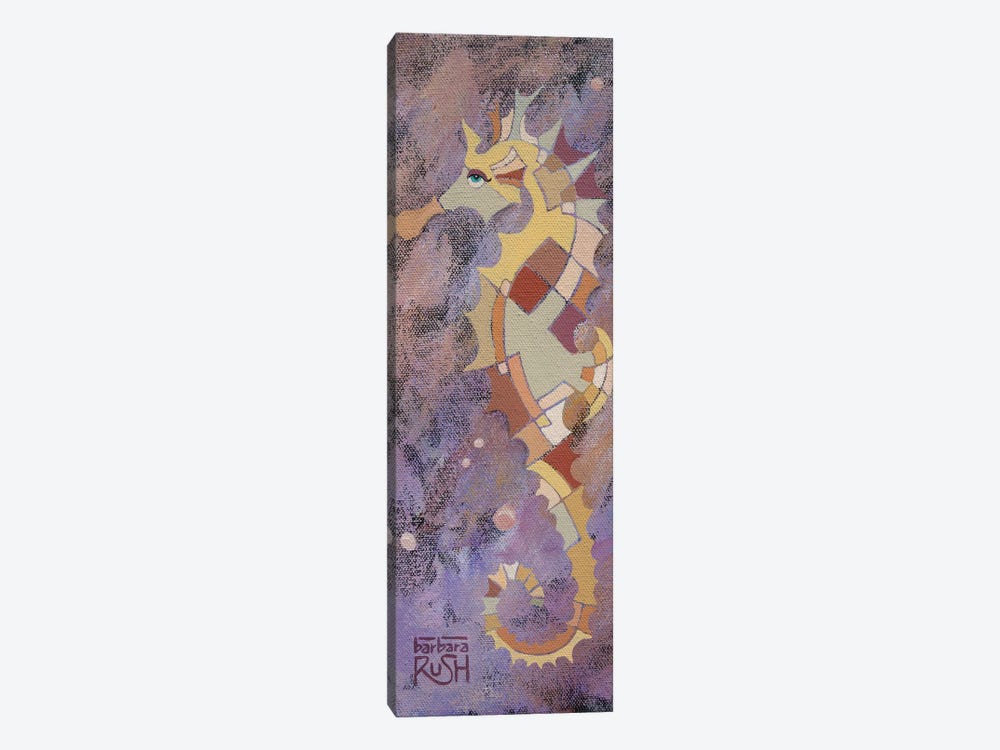 Purple Sea Horse II by Barbara Rush 1-piece Canvas Art Print