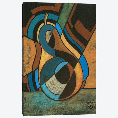 A Pear For Diego (Rivera) Canvas Print #RUH21} by Barbara Rush Canvas Wall Art