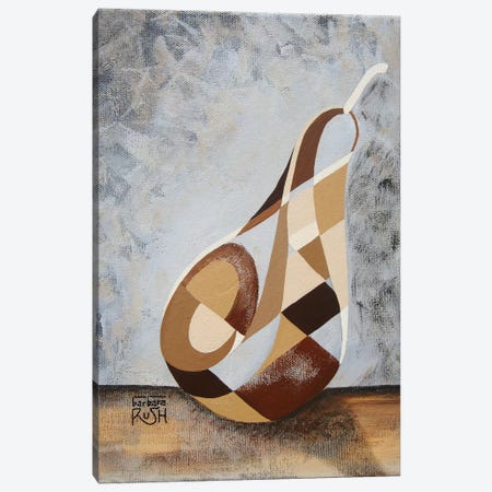 A Brown Pear Canvas Print #RUH22} by Barbara Rush Canvas Art