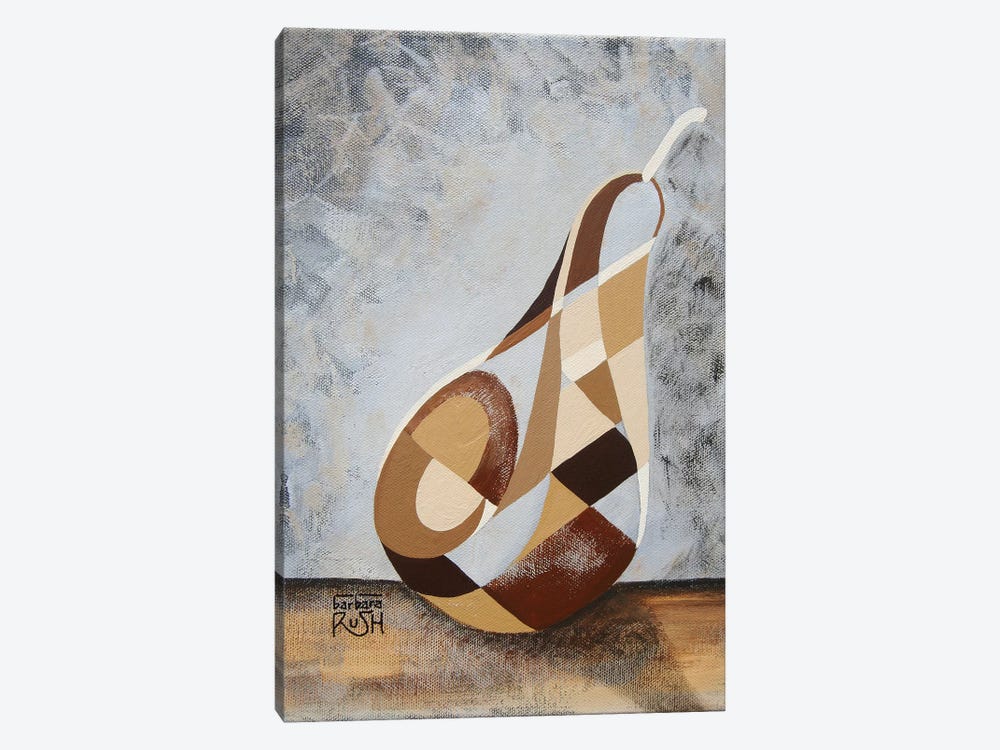 A Brown Pear by Barbara Rush 1-piece Canvas Artwork
