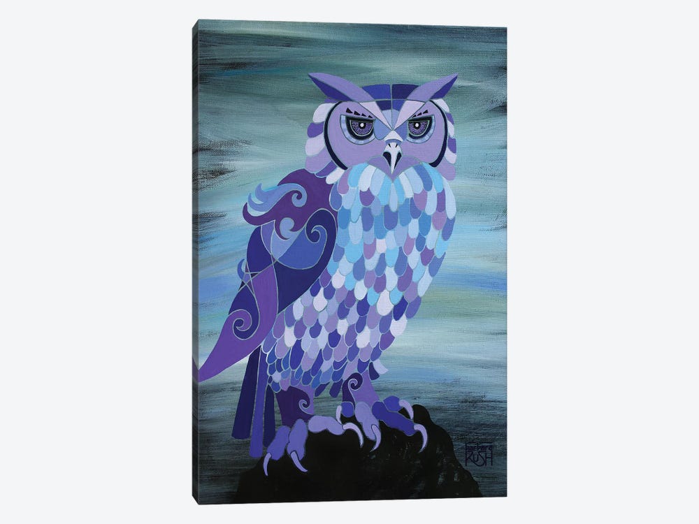 Camelot Owl by Barbara Rush 1-piece Canvas Artwork