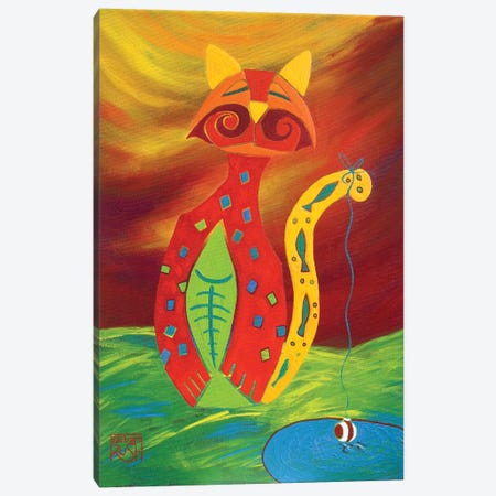 Catfish Canvas Print #RUH36} by Barbara Rush Canvas Art