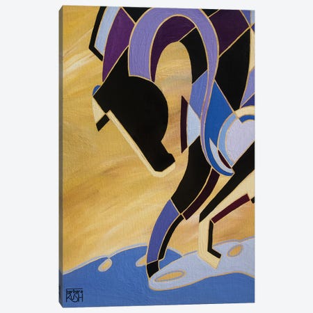 Elegance Of Equus Light Purple Canvas Print #RUH49} by Barbara Rush Canvas Wall Art