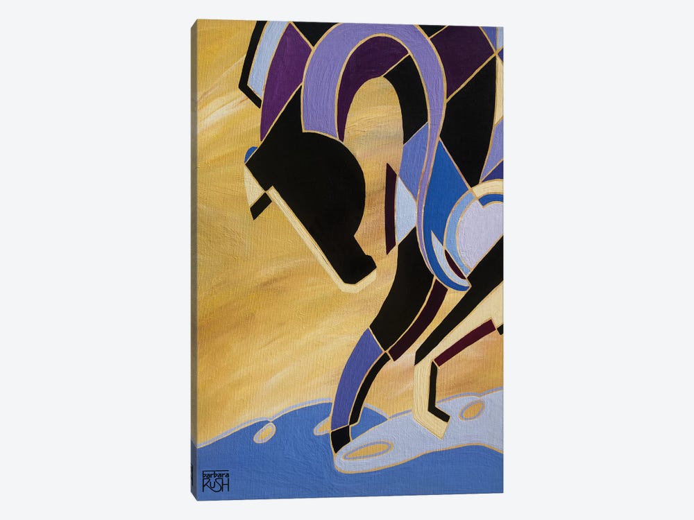 Elegance Of Equus Light Purple by Barbara Rush 1-piece Canvas Print