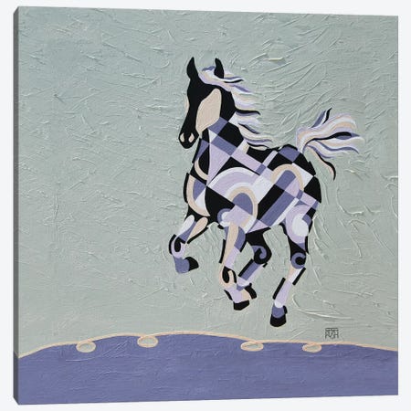 Running To Greet You Canvas Print #RUH97} by Barbara Rush Canvas Art