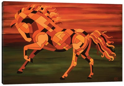 Running With Fire Canvas Art Print - Barbara Rush