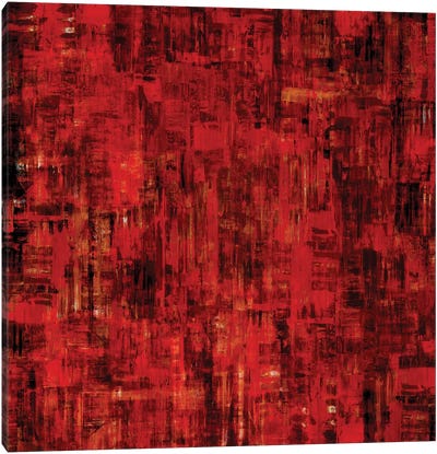 Compelling Canvas Art Print - Red Abstract Art