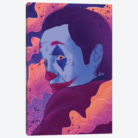 Joker Canvas Print #RUZ13} by Raco Ruiz Canvas Art Print
