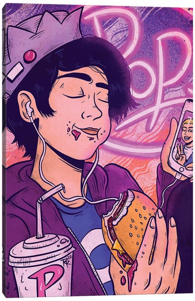 Burgers and Milkshakes Canvas Art Print - Raco Ruiz