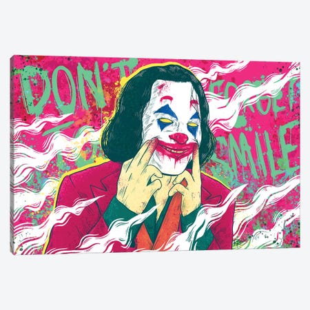 Don't Forget To Smile Canvas Print #RUZ7} by Raco Ruiz Canvas Art
