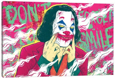Don't Forget To Smile Canvas Art Print - The Joker