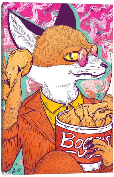 Fantastic Mr. Fox Canvas Art Print - Raco Ruiz