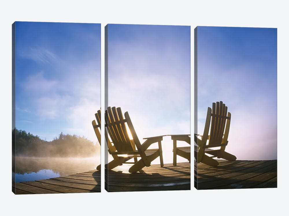 Relaxing Morning by Dave Reede 3-piece Canvas Art