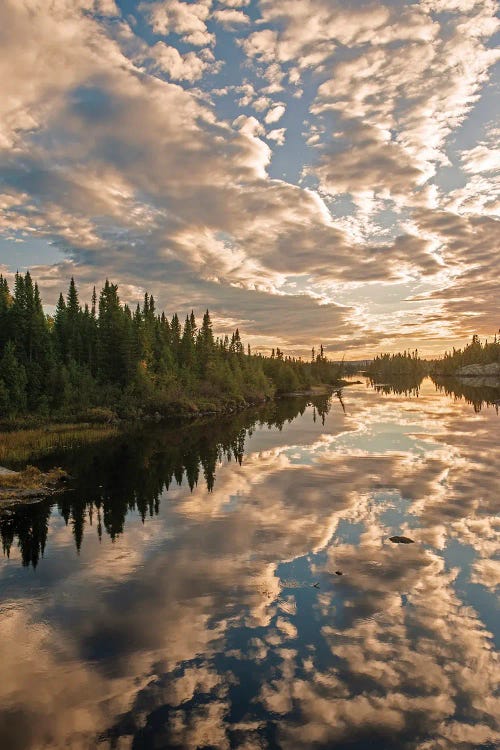 Sunset Over Northern Lake