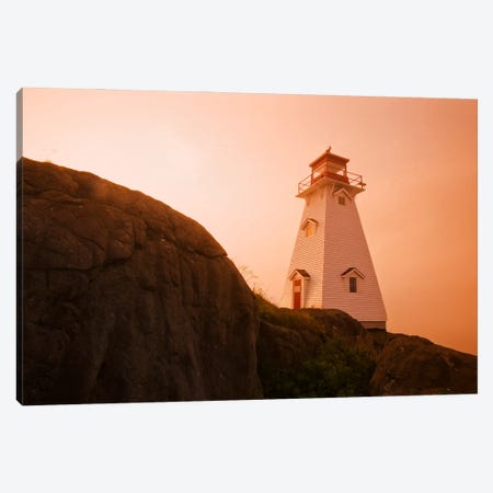 Lighthouse On A Cliff Canvas Print #RVD36} by Dave Reede Canvas Art