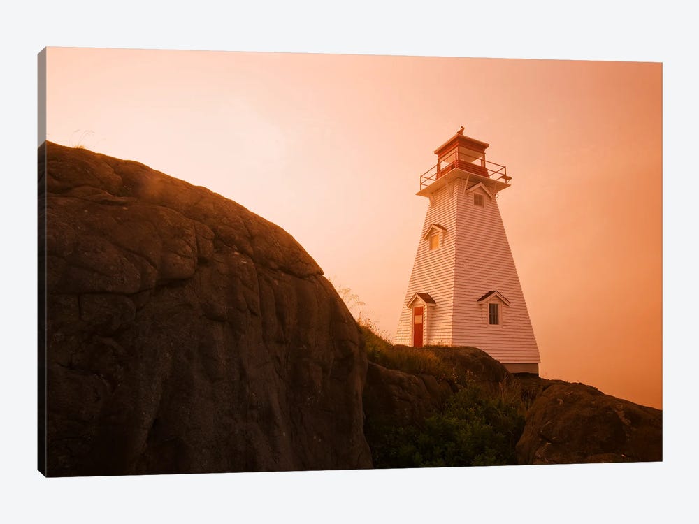 Lighthouse On A Cliff by Dave Reede 1-piece Canvas Print