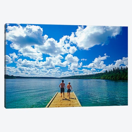 Ready For The Plunge Canvas Print #RVD56} by Dave Reede Canvas Wall Art
