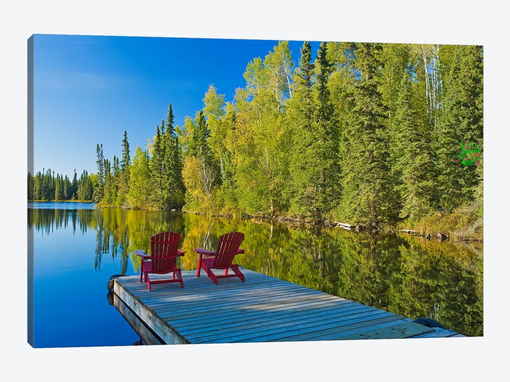 Relaxing On The Dock by Dave Reede 1-piece Canvas Art