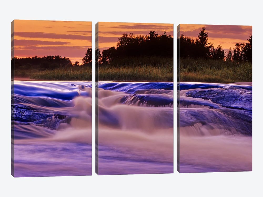 Smooth Flowing by Dave Reede 3-piece Canvas Wall Art