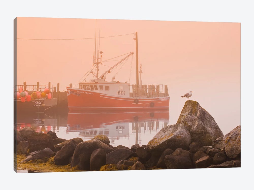 Waiting For The Fog To Clear by Dave Reede 1-piece Canvas Print