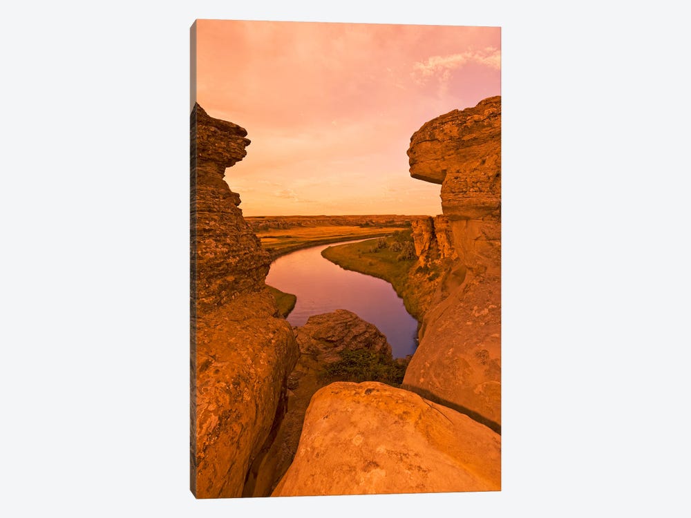 Writing On Stone Provincial Park by Dave Reede 1-piece Canvas Print