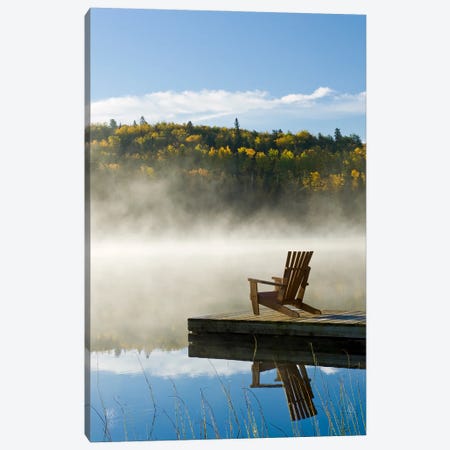 Autumn View From The Dock Canvas Print #RVD9} by Dave Reede Canvas Art Print