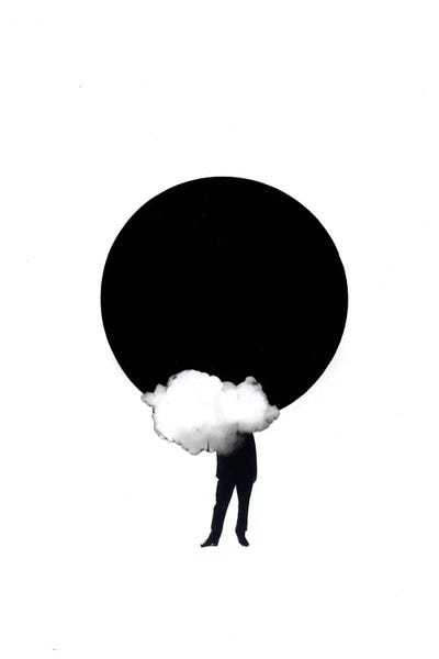 Eclipse by Richard Vergez framed canvas print