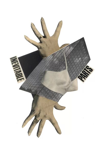 Inevitable Parts by Richard Vergez framed canvas print