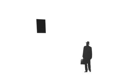 Negative Approach by Richard Vergez framed canvas print