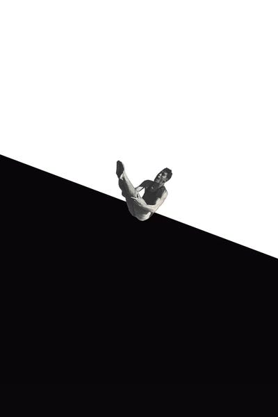 Athletes: Diver Black by Richard Vergez