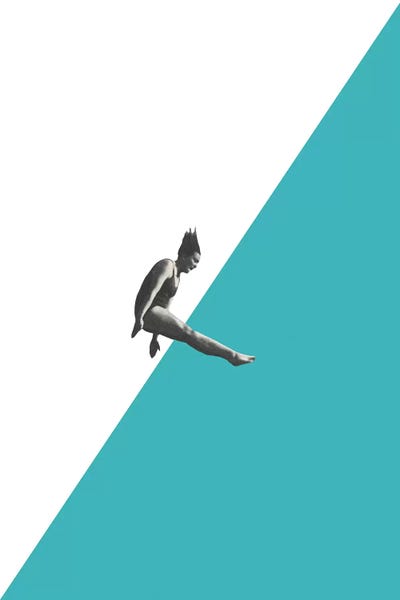 Fitness: Diver Turquoise by Richard Vergez